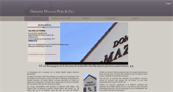 Desktop Screenshot of domainemazillyvins.com