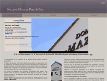 Tablet Screenshot of domainemazillyvins.com